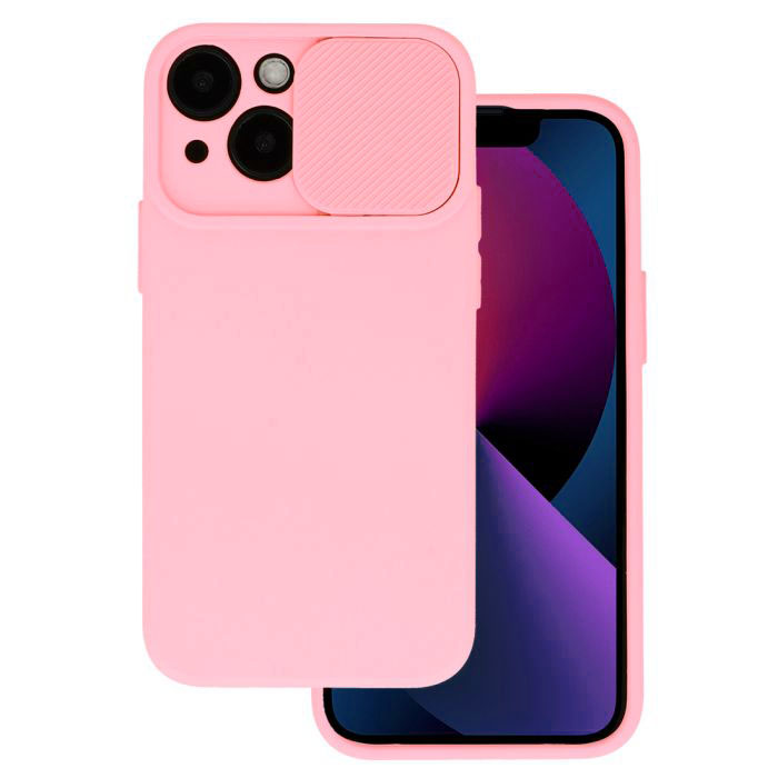 TPU Cover with Camshield Θήκη με Κάλυμμα Κάμερας - Light Pink (iPhone 13)
