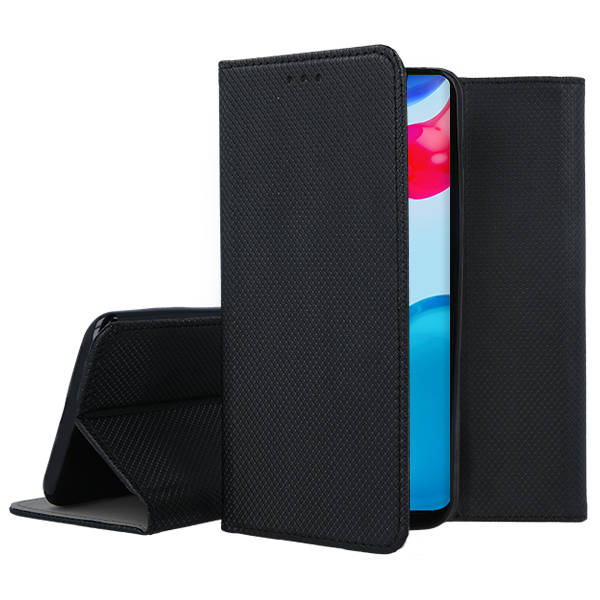 Forcell Smart Book Case με Δυνατότητα Stand Θήκη Πορτοφόλι Black (Xiaomi Redmi Note 11 Pro 4G / 11 Pro 5G / 12 Pro 4G) - MT65064