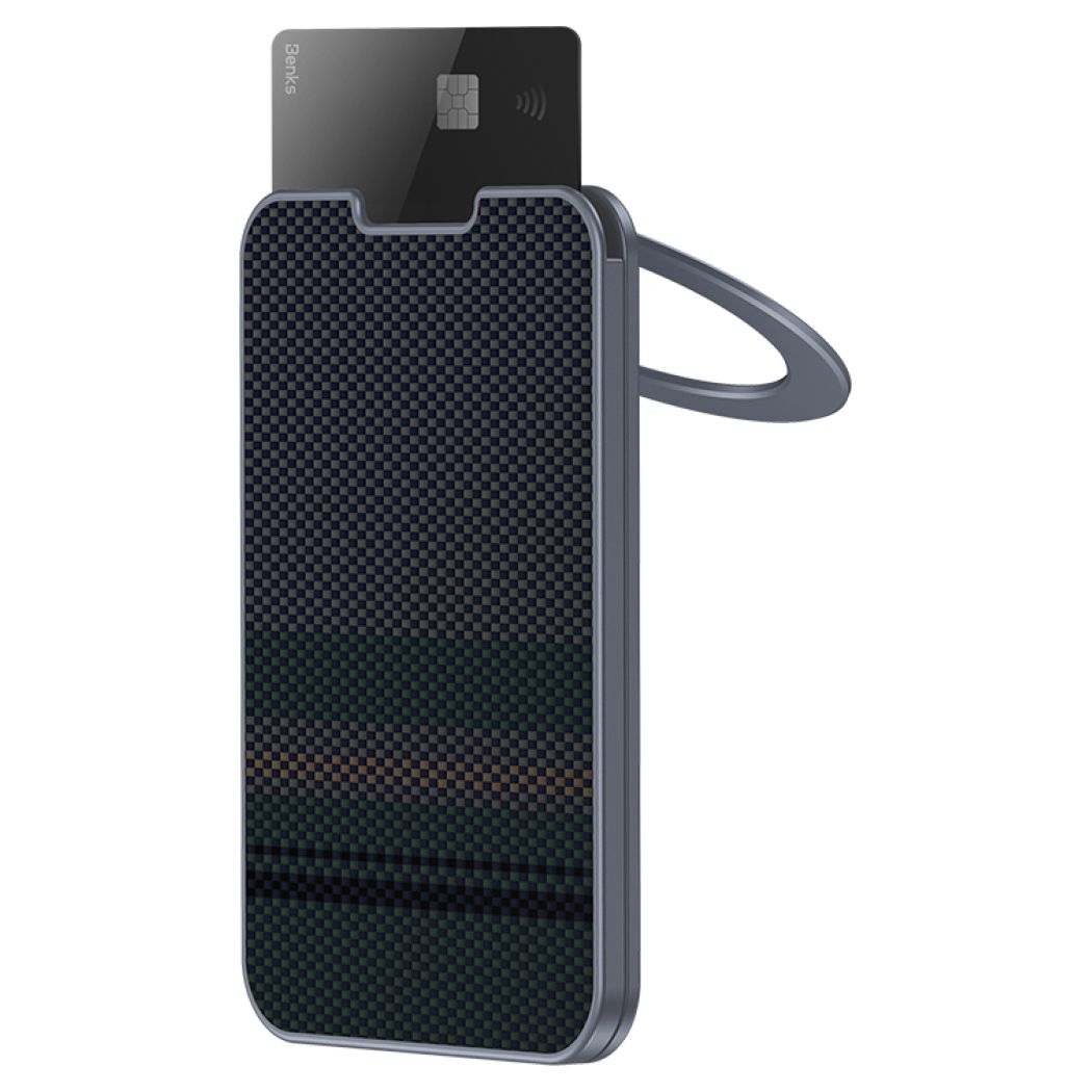 Benks Wallet Magnetic ArmorGo Kevlar Stand Compatible with MagSafe Μαγνητικό Πορτοφόλι - Aurora Light