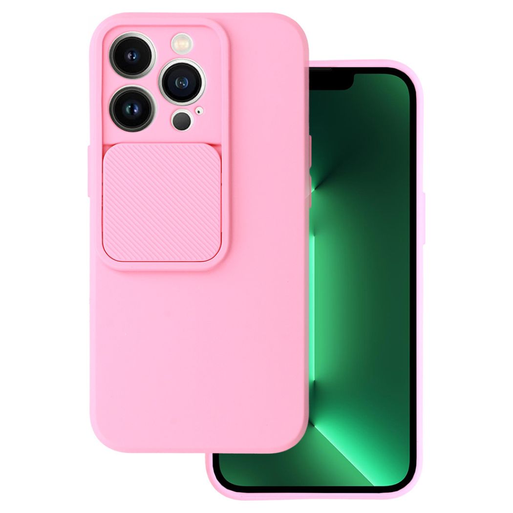 TPU Cover with Camshield Θήκη με Κάλυμμα Κάμερας - Light Pink (iPhone 13 Pro)