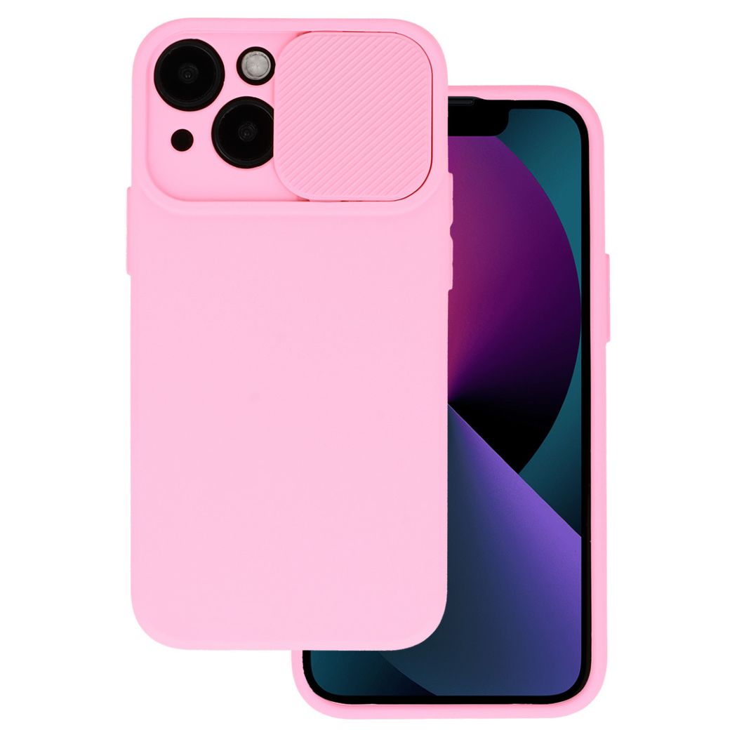 TPU Cover with Camshield Θήκη με Κάλυμμα Κάμερας - Light Pink (iPhone 14 Pro Max)