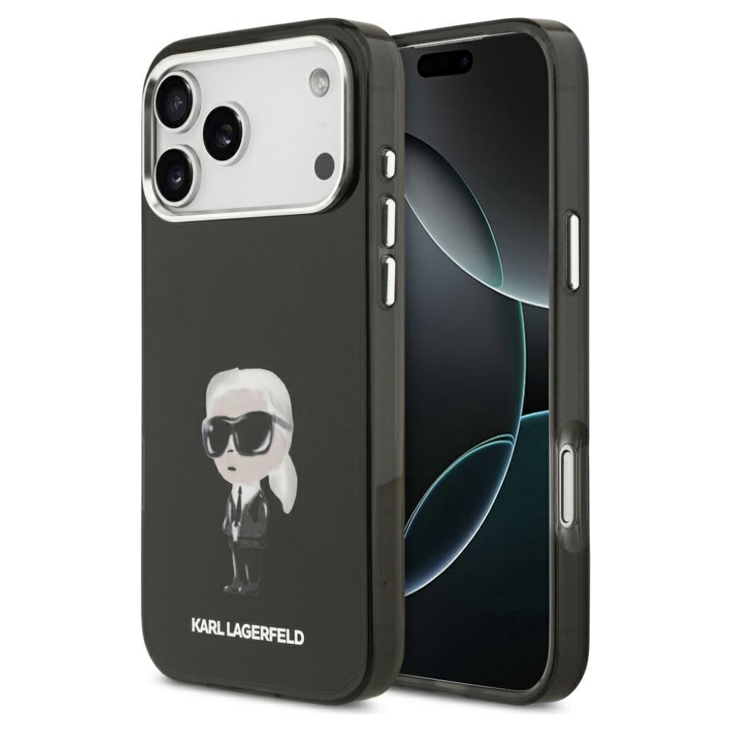 Karl Lagerfeld KLHMP17XHMKIAQOK IML Aquarelle MagSafe Case Karl Ikonik - Black (iPhone 17 Pro Max)