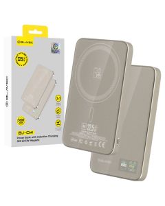 Blavec BJ-04 Ultra Slim 7,8mm Power Bank 5000mAh Type C 22,5W Magsafe 3in1 (PBBJ04-MC5GD) Εξωτερική Μπαταρία - Gold Glass