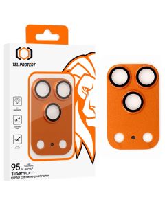Tel Protect Full Metal Camera Lens 95% AR+AF Tempered Glass Prοtector Orange (iPhone 17 Pro) - MT83708
