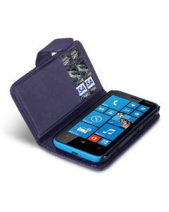 Qubits Θήκη Πορτοφόλι Wallet Case (117-001-179) Μωβ (Nokia Lumia 620)