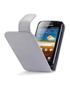 Qubits Θήκη Πορτοφόλι Flip Wallet Case (117-002-489) Γκρι (Samsung Galaxy Ace 2)