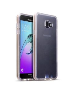 Terrapin Θήκη Σιλικόνης με Bumper Slim Fit Bumper Silicone Case (136-002-049) Διάφανη - Χρυσή (Samsung Galaxy A7 II - 2016)