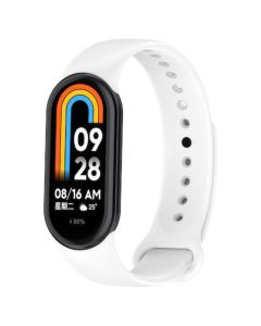 Silicone Wristband Strap White - Λουράκι Σιλικόνης για Xiaomi Smart Band 8 / 9 / NFC