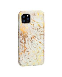 360 Full Cover Marble Case & Tempered Glass - No.7 Gold (iPhone 11 Pro Max)