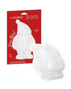 Scrap Cooking 3D Chocolate Mould Santa Claus (SCC-6758) 3D Καλούπι Άγιος Βασίλης