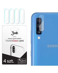 3MK FG Camera Lens 7H Flexible Glass Film Prοtector 4-Pack (Samsung Galaxy A70)