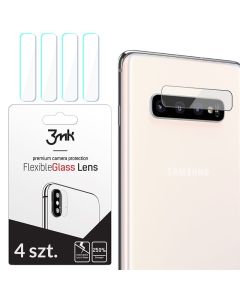 3MK FG Camera Lens 7H Flexible Glass Film Prοtector 4-Pack (Samsung Galaxy S10 Plus)