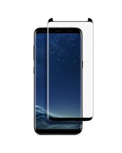 X-One Case Friendly Full Face Curved Black Αντιχαρακτικό Γυαλί 9H Συμβατό με Θήκες Tempered Glass (Samsung Galaxy S8)