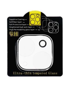 9H Full Camera Lens Tempered Glass Film Prοtector Transparent (iPhone 15 Plus)
