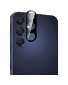 9H Full Camera Lens Tempered Glass Film Prοtector Black (Samsung Galaxy A55 5G)