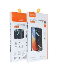 Veason Privacy 3D Full Glue Full Face Αντιχαρακτικό Γυαλί Tempered Glass Black Frame (iPhone 18 Pro Max) - MT84739