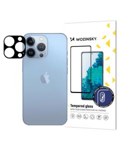 Wozinsky 9H Full Camera Lens Tempered Glass Film Prοtector Black (iPhone 15 Pro Max)