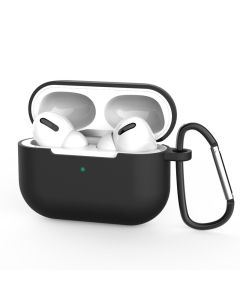 Silicone Airpods Pro Case with Keychain Carabiner Θήκη Σιλικόνης για Airpods Pro - Black