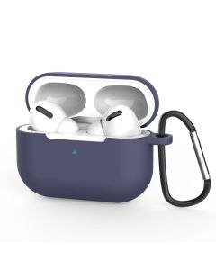 Silicone Airpods Pro Case with Keychain Carabiner Θήκη Σιλικόνης για Airpods Pro - Navy Blue