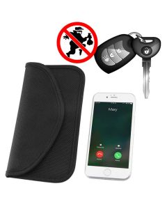 Anti-theft Faraday Pouch Keyless RFID Signal Blocker Case Θήκη 20cm x 11cm - Black