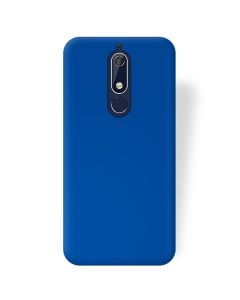 Forcell Jelly Flash Matte Slim Fit Case Θήκη Σιλικόνης Blue (Nokia 5.1 2018)