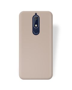 Forcell Jelly Flash Matte Slim Fit Case Θήκη Σιλικόνης Gold (Nokia 5.1 2018)