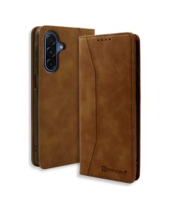 Bodycell Book Case Pu Leather Samsung A17 Brown - MD02969