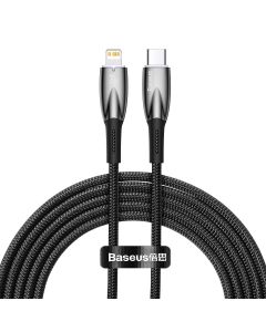 Baseus Glimmer Series Fast Charging Data Cable 20W (CADH000101) Καλώδιο Φόρτισης Quick Charge Type-C to Lightning 2m Black