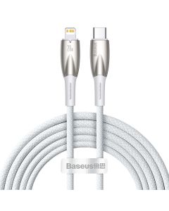 Baseus Glimmer Series Fast Charging Data Cable 20W (CADH000102) Καλώδιο Φόρτισης Quick Charge Type-C to Lightning 2m White