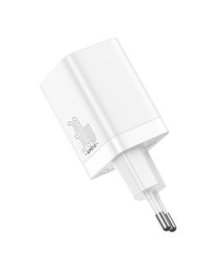 Baseus Super Si Pro Fast Wall Charger USB / Type-C 30W QC3.0 PD (CCSUPP-E02) Αντάπτορας Φόρτισης Τοίχου - White