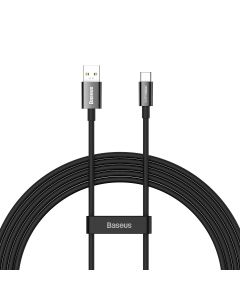 Baseus Superior Series Charging Cable 65W SUPERVOOC (CAYS001001) Καλώδιο Φόρτισης Quick Charge USB to Type-C 2m Black