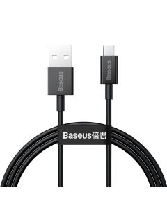 Baseus Superior Series USB to Micro USB Fast Charging Data Cable 2A (CAMYS-01) Καλώδιο Φόρτισης 1m - Black