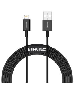 Baseus Superior Charging Data Cable (CALYS-C01) Καλώδιο Φόρτισης Quick Charge 2.4A USB to Lightning 2m Black