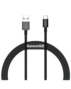 Baseus Superior Charging Data Cable 66W (CATYS-01) Καλώδιο Φόρτισης Quick Charge 6A USB to Type-C 1m Black