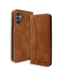 Bodycell PU Leather Book Case Θήκη Πορτοφόλι με Stand - Brown (Samsung Galaxy A54 5G)