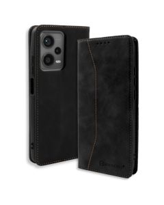 Bodycell PU Leather Book Case Θήκη Πορτοφόλι με Stand - Black (Xiaomi Redmi Note 12 5G / Poco X5 5G)