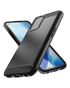 TPU Carbon Rugged Armor Case Ανθεκτική Θήκη Black (OnePlus Nord N200 5G)