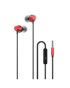 Dudao X2XS In-Ear Earphones 3.5mm Ενσύρματα Ακουστικά - Red