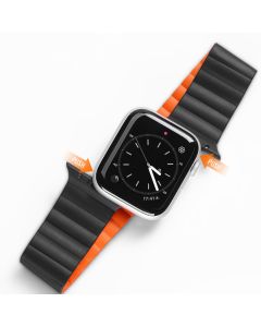 Dux Ducis Magnetic Loop Strap Black / Orange - Apple Watch 38/40/41mm (1/2/3/4/5/6/7/SE)