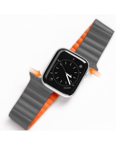 Dux Ducis Magnetic Loop Strap Gray / Orange - Apple Watch 38/40/41mm (1/2/3/4/5/6/7/8/SE)