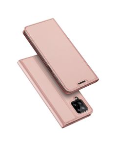 DUX DUCIS SkinPro Wallet Case Θήκη Πορτοφόλι με Stand - Rose Gold (Samsung Galaxy A22 4G)