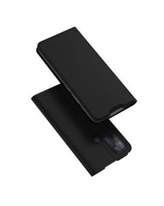 DUX DUCIS SkinPro Wallet Case Θήκη Πορτοφόλι με Stand - Black (Motorola Moto G50 4G)