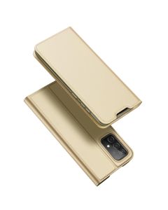 DUX DUCIS SkinPro Wallet Case Θήκη Πορτοφόλι με Stand - Gold (Samsung Galaxy A73 5G)