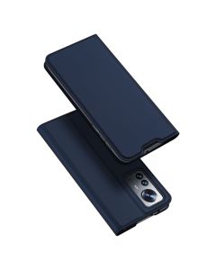 DUX DUCIS SkinPro Wallet Case Θήκη Πορτοφόλι με Stand - Navy Blue (Xiaomi 12 Pro)