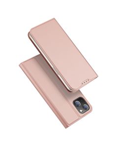 DUX DUCIS SkinPro Wallet Case Θήκη Πορτοφόλι με Δυνατότητα Stand - Rose Gold (iPhone 15 Plus)
