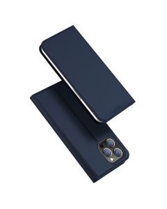 DUX DUCIS SkinPro Wallet Case Θήκη Πορτοφόλι με Δυνατότητα Stand - Navy Blue (iPhone 15 Pro)