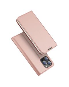 DUX DUCIS SkinPro Wallet Case Θήκη Πορτοφόλι με Stand - Rose Gold (iPhone 14 Pro)