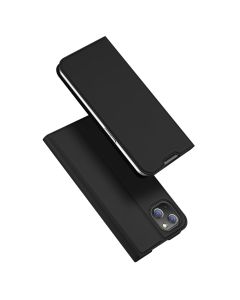 DUX DUCIS SkinPro Wallet Case Θήκη Πορτοφόλι με Stand - Black (iPhone 14)