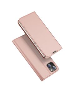 DUX DUCIS SkinPro Wallet Case Θήκη Πορτοφόλι με Stand - Rose Gold (iPhone 14 Plus)