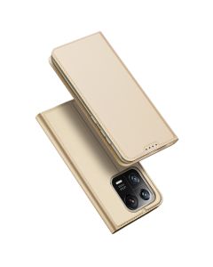 DUX DUCIS SkinPro Wallet Case Θήκη Πορτοφόλι με Stand - Gold (Xiaomi 13 Pro)